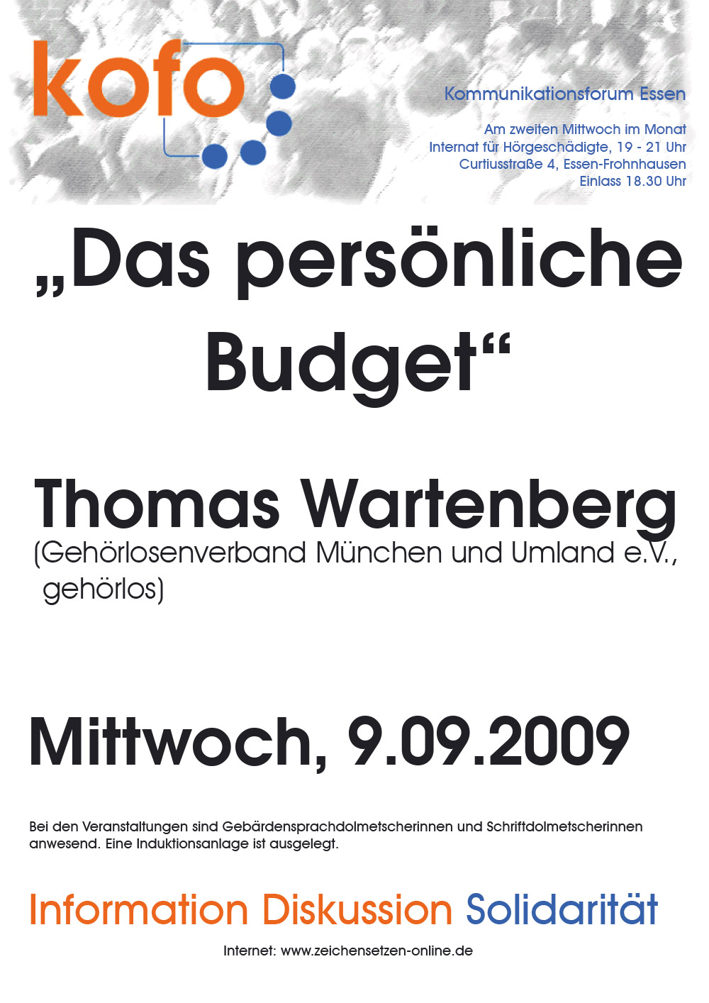 Das persönliche Budget