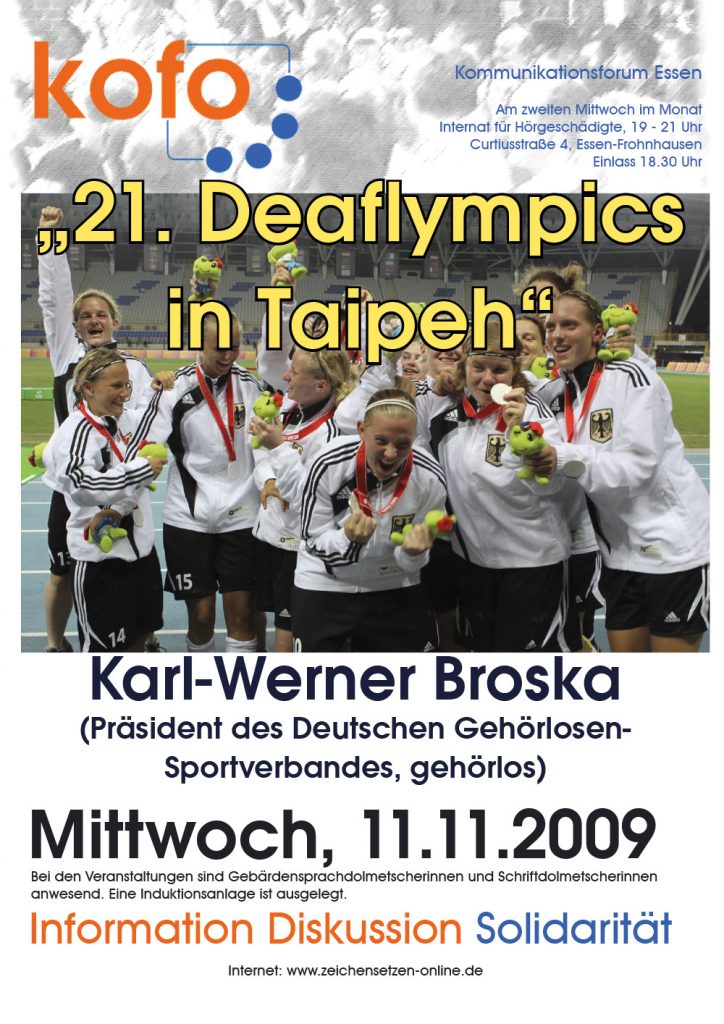 21. Deafolympics in Teipeth