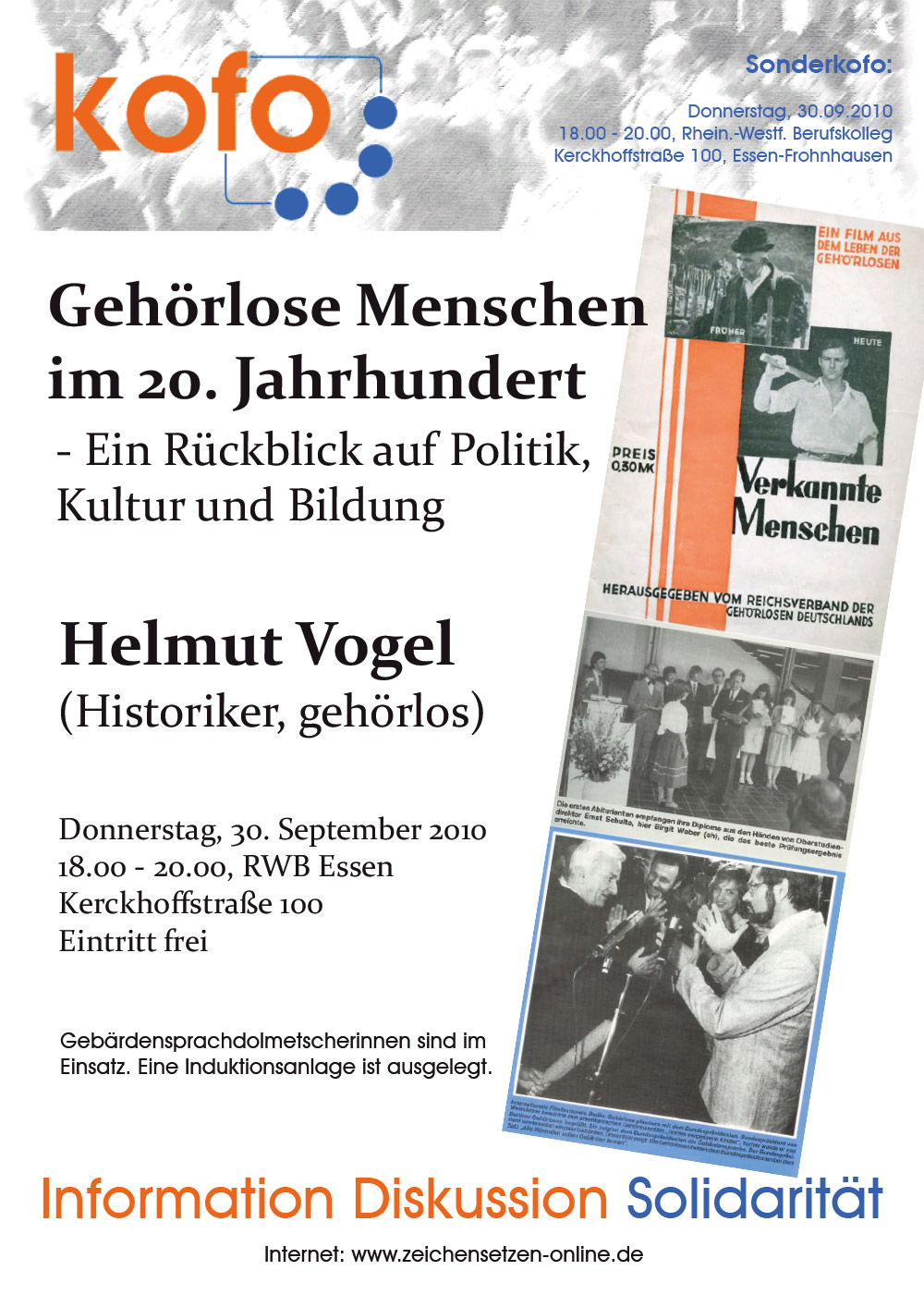 Gehörlose Menschen im 20. Jahrhundert – Ein Rückblick auf Politik, Kultur und Bildung