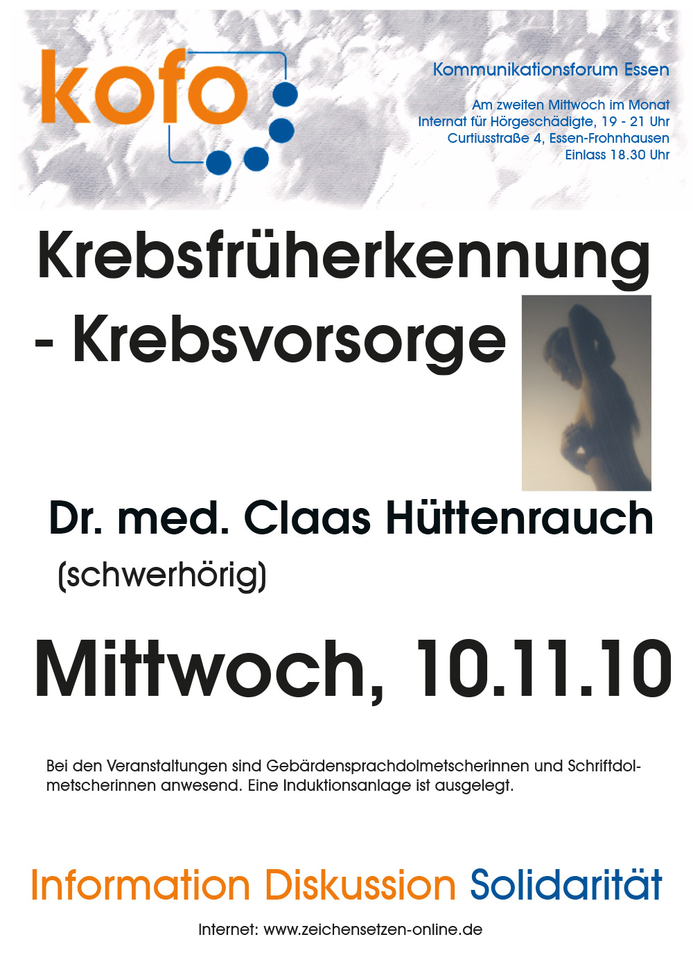 Krebsfrüherkennung – Krebsvorsorge