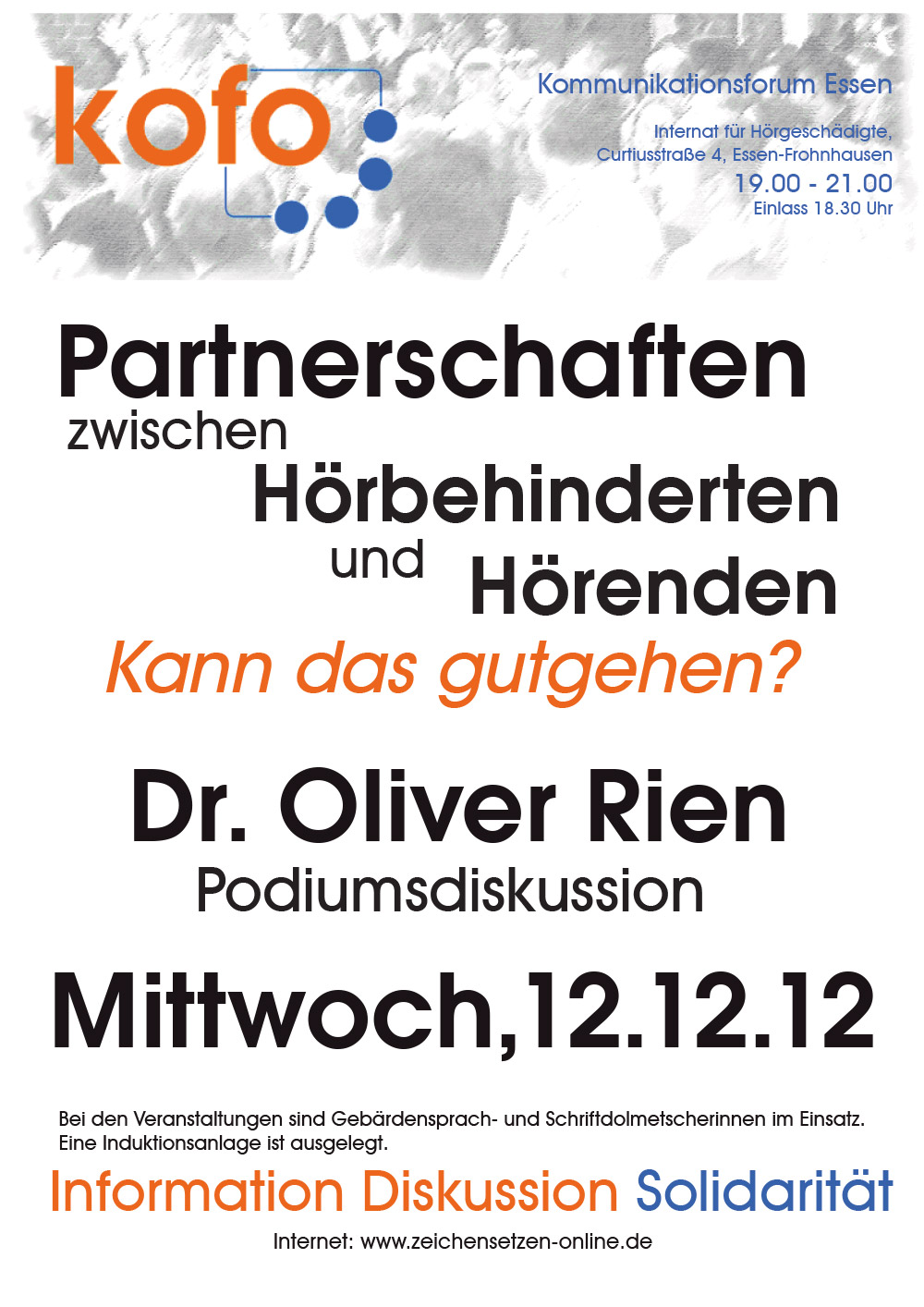 Partnerschaften zwischen Hörbehinderten und Hörenden