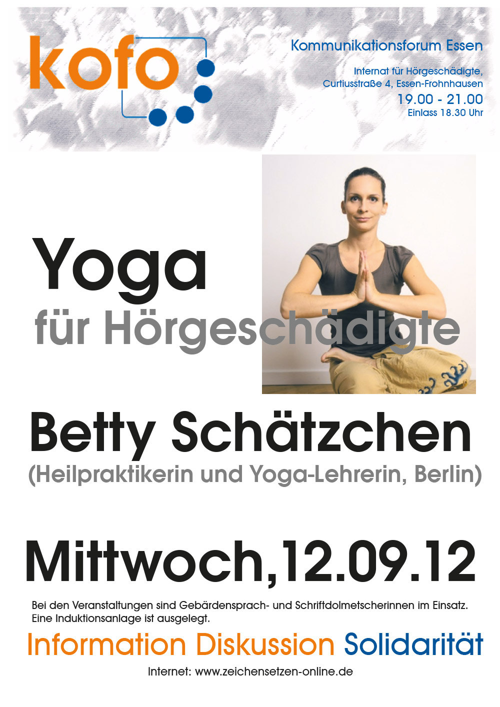 Yoga für Hörgeschädigte