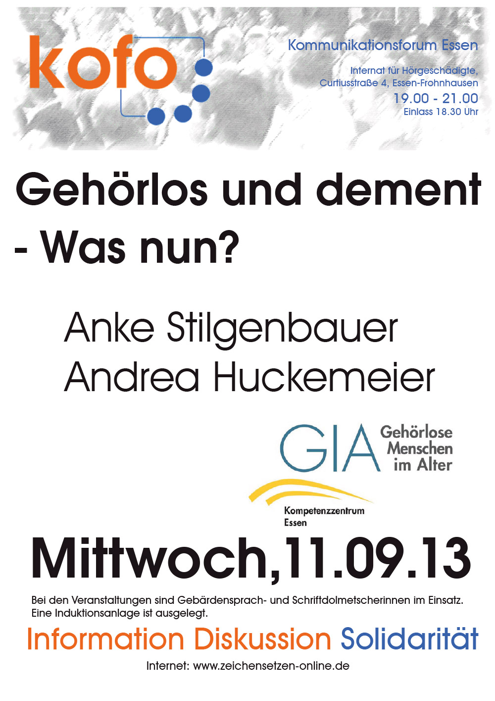 Gehörlos und dement – Was nun?