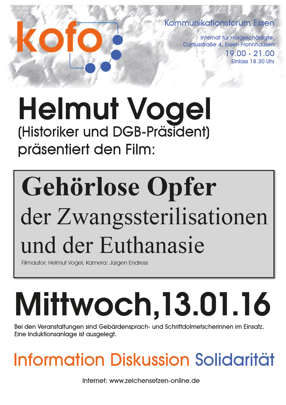Gehörlose Opfer der Zwangssterilisationen und der Euthanasie