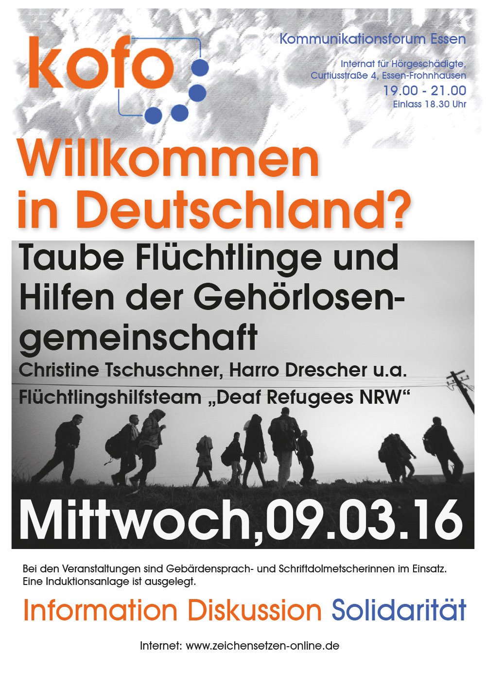 Willkommen in Deutschland? Taube Flüchtlinge und Hilfen der Gehörlosengemeinschaft