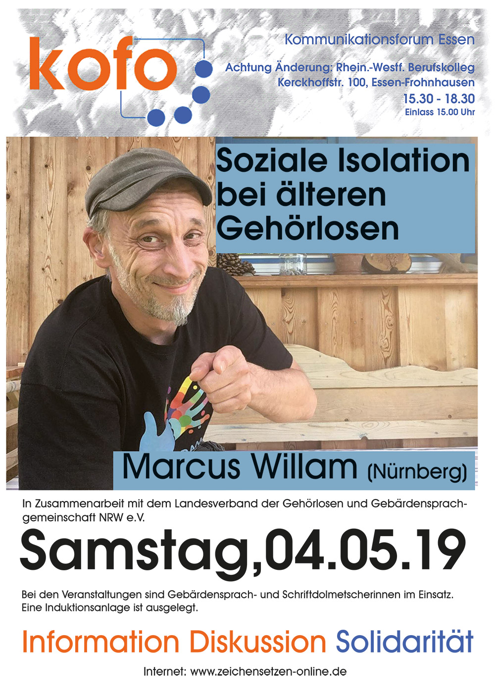 Soziale Isolation bei älteren Gehörlosen